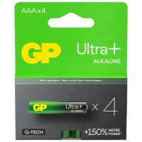 Батарейка GP ULTRA + ALKALINE 24AUPHM-2UE4 лужна LR03,AUP AAA