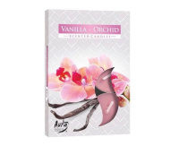 Свічки таблетки аромат  Ваніль-Орхідея/Vanilla-Orchid d3.9cm*1.6cm 4год (1шт=6свічок)(1/48)