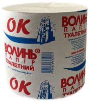 Туалетний папір ТМ "Волинь" ОК (код УКТ ЗЕД 4818 10 90 00)