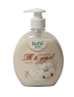 Крем- мило рідке "Silk & Yogurt" з гліцерином ТМ ''RoNi''  дозатор 450 мл/10