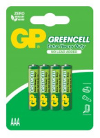 Батарейка GP GREENCELL 1.5V сольова, 24G-U4, R03 блiстер