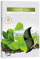 Свічки таблетки аромат Green tea/зелений чай d3.9cm*1.6cm 4год (1шт=6свічок)(1/48)