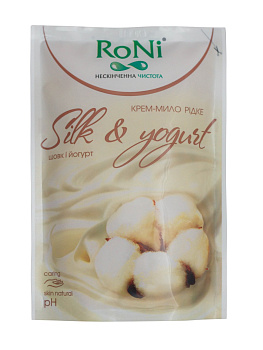 Крем- мило рідке "Silk & Yogurt" з гліцерином ТМ ''RoNi'' дой-пак 450 мл/14