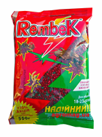 Rembek 550г RED+GREEN пшоно від ведмедки, садових мурах, дротянки,  личинки хруща та капустянки (30)