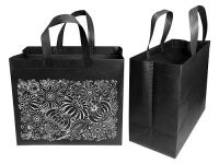 Еко сумка  середня  "Петриківський розпис" ручка 40см 36*30*16 чорна Еко сумка  середня  "Петриківський розпис" ручка 40см 36*30*16 чорна