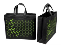 Еко сумка  середня  "Сакура орнамент" ручка 40см 36*30*16 чорна Еко сумка  середня  "Сакура орнамент" ручка 40см 36*30*16 чорна