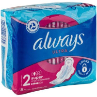 03845 ALWAYS Ультра Жіночі гіг. прокл. ультратонкі ароматизовані Супер Single 8шт 03845 ALWAYS Ультра Жіночі гіг. прокл. ультратонкі ароматизовані Супер Single 8шт